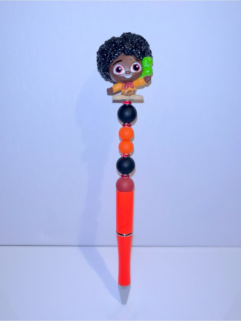 Cute “Encanto” Antonio Madrigal w/Signature Parrot Bead Character Pen